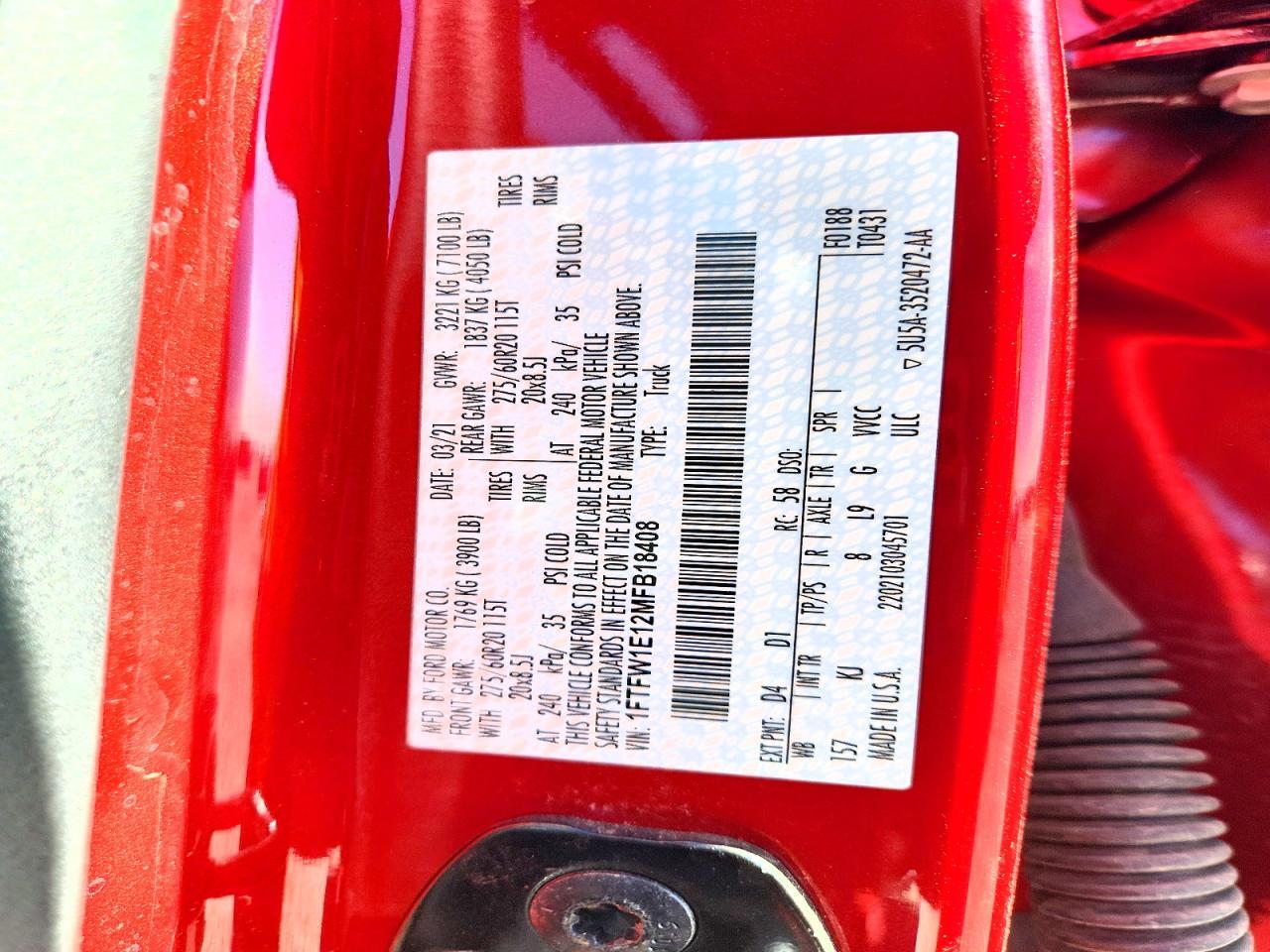 2021 FORD F-150 Lightning