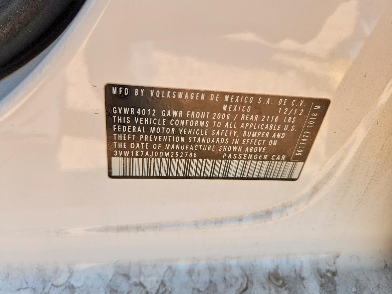 2013 VOLKSWAGEN JETTA