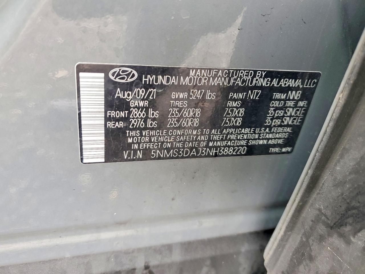 2022 HYUNDAI SANTA FE