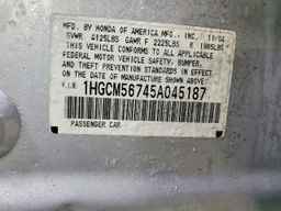 2005 HONDA ACCORD