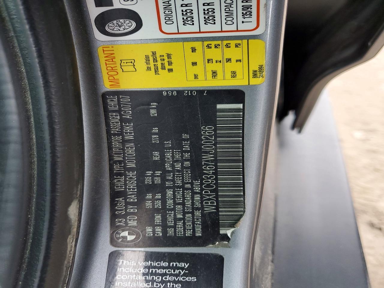 2007 BMW X3
