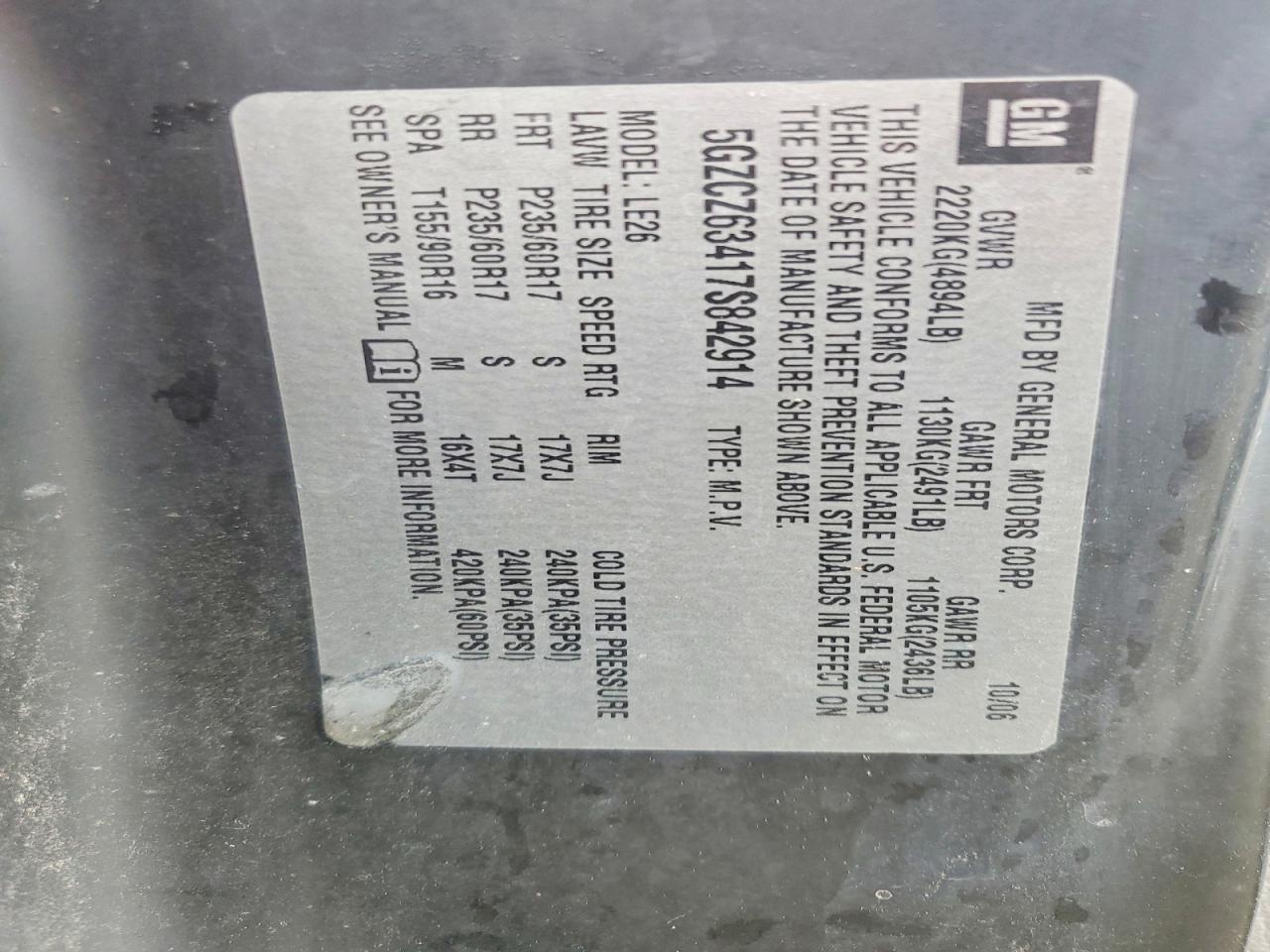 2007 SATURN Vue