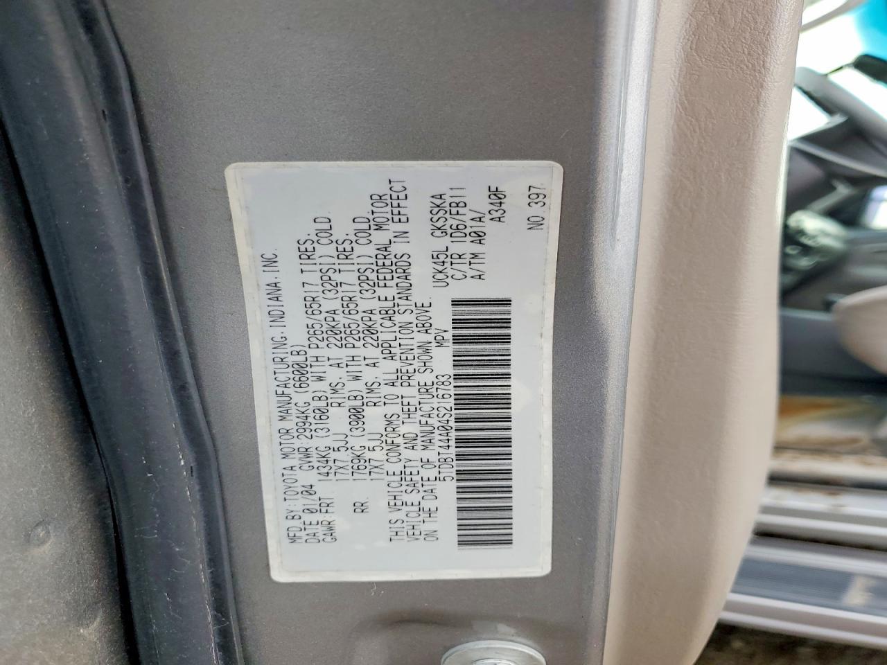 2004 Toyt Sequoia