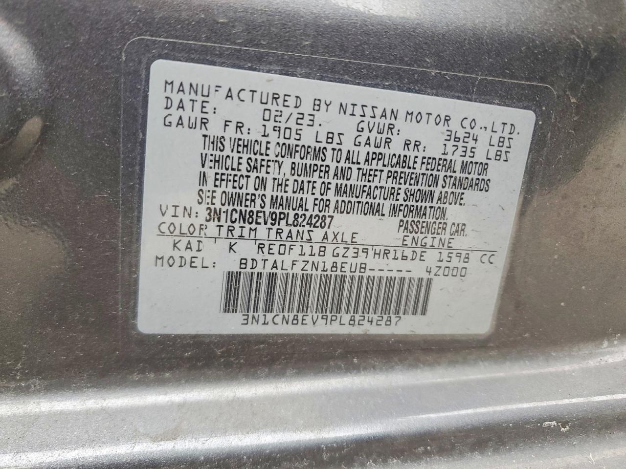 2023 NISSAN VERSA