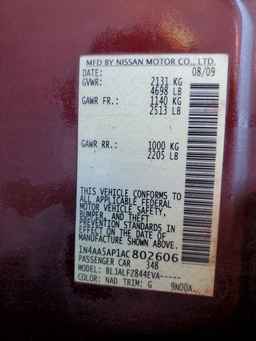 2010 NISSAN Maxima