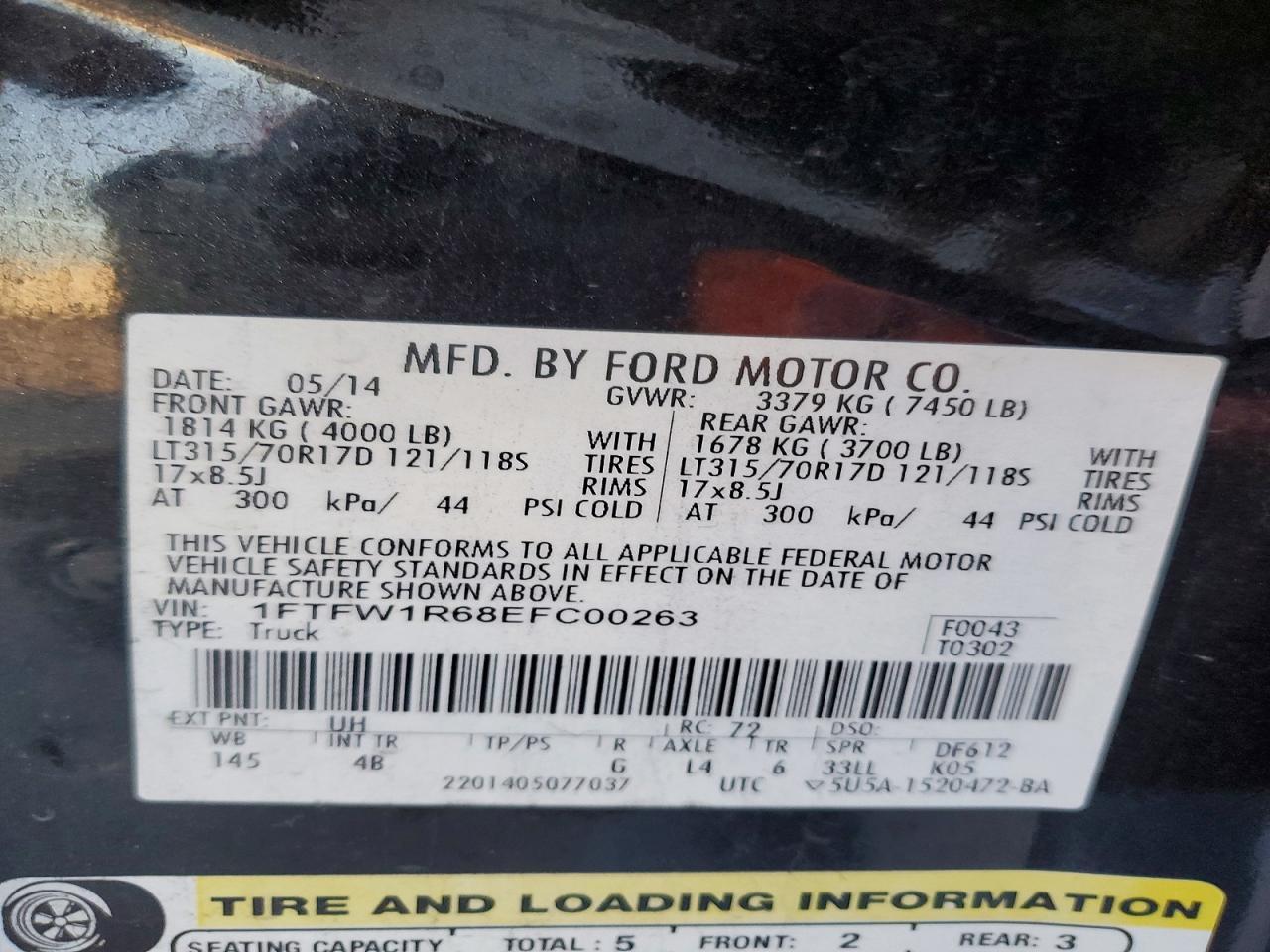 2014 FORD F-150 Lightning