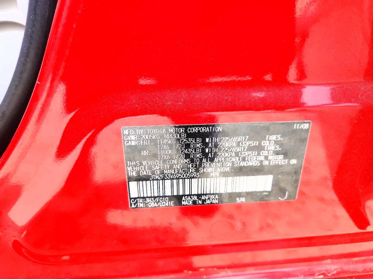 2009 TOYOTA RAV4