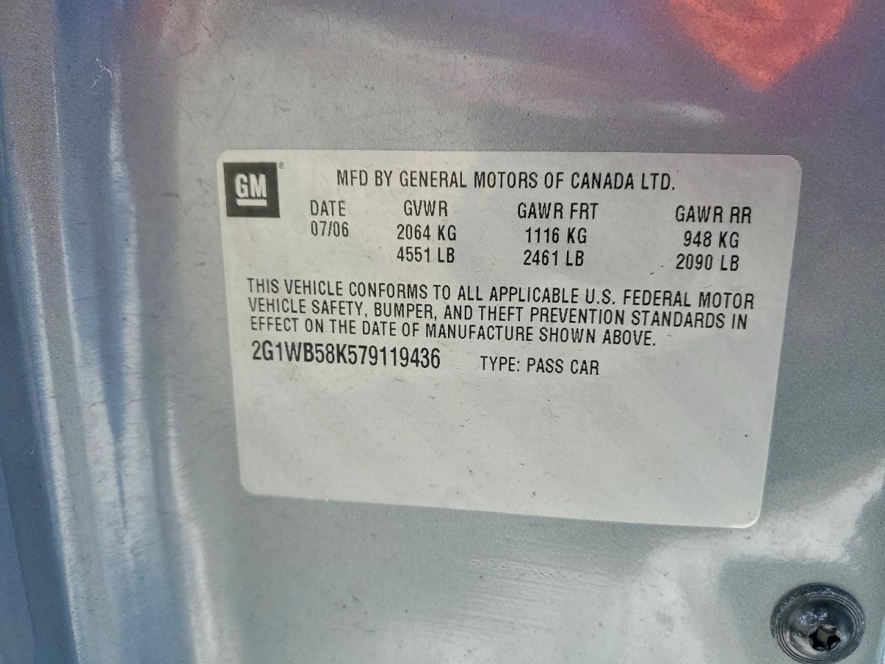 2007 CHEVROLET IMPALA