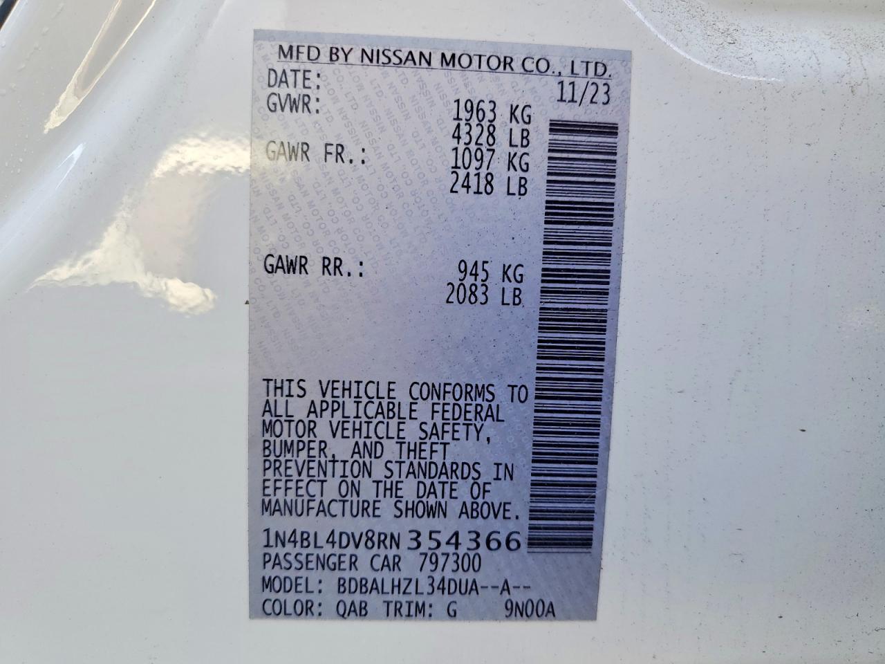 2024 NISSAN ALTIMA