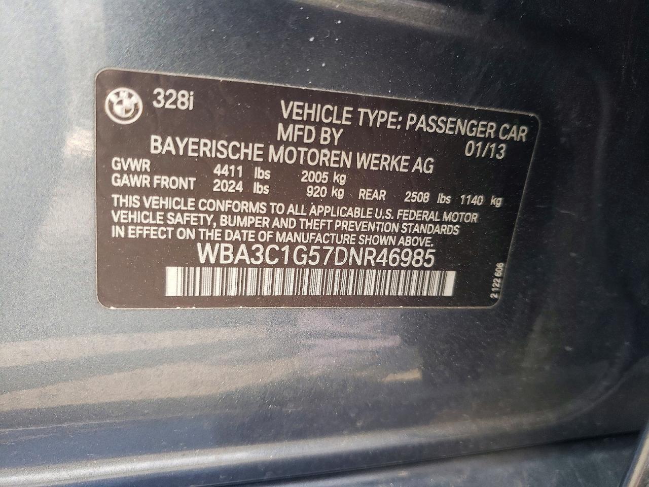 2013 BMW 3 SERIES