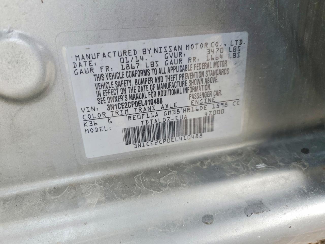 2014 NISSAN Versa Note