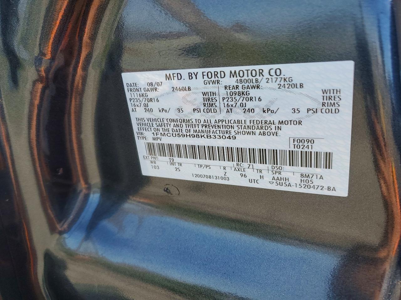 2008 FORD Escape Hybrid
