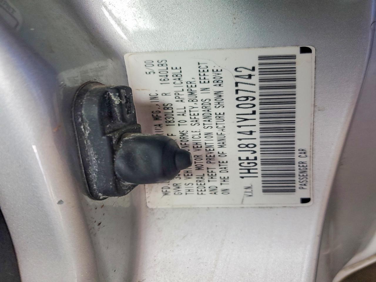 2000 HONDA CIVIC