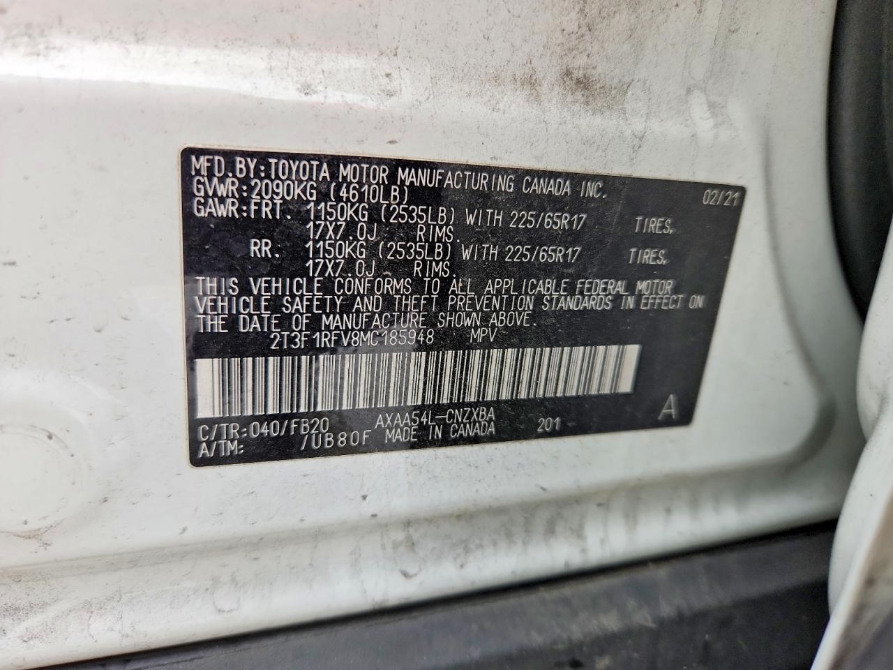 2021 TOYOTA RAV4