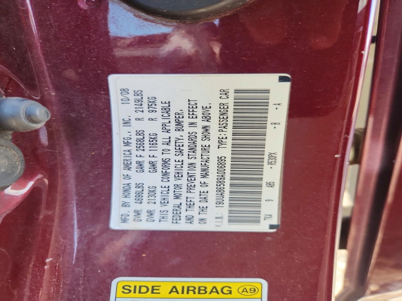 2009 ACURA TL