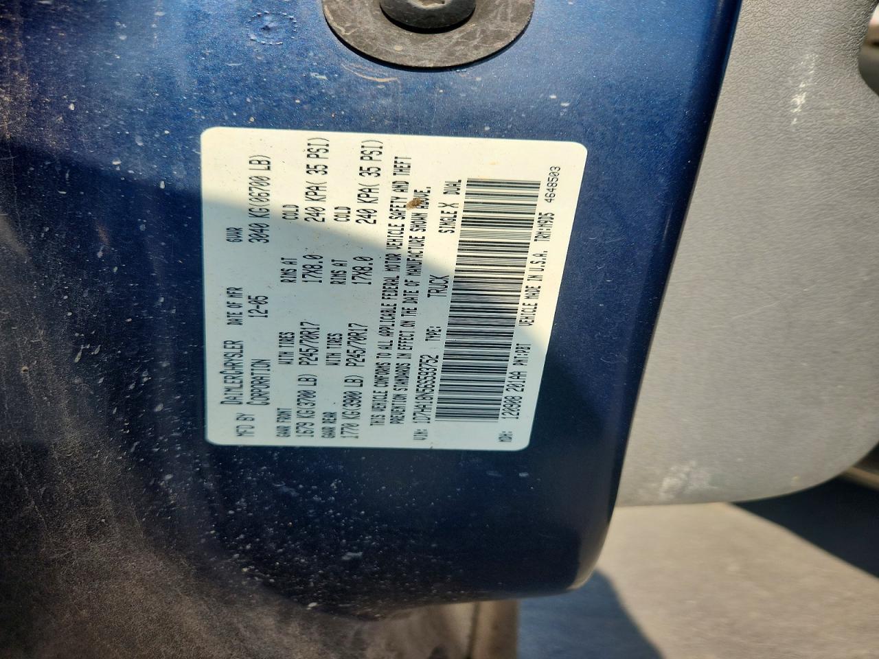 2006 DODGE RAM 1500