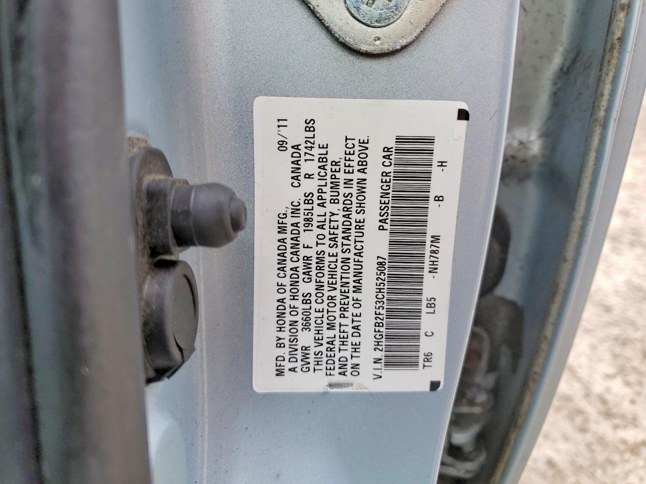 2012 HONDA CIVIC
