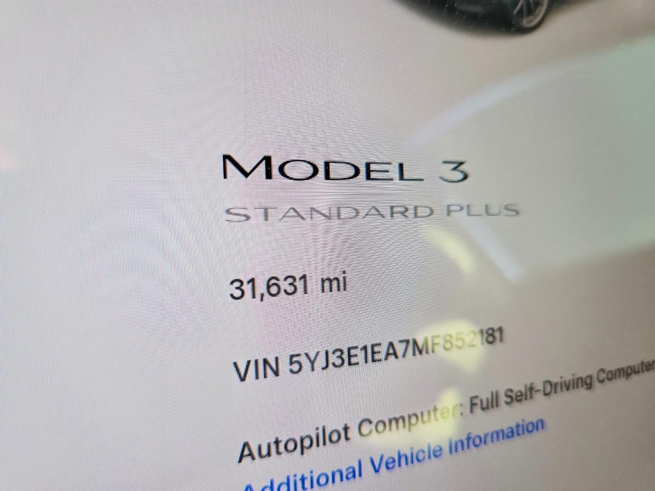 2021 TESLA MODEL 3