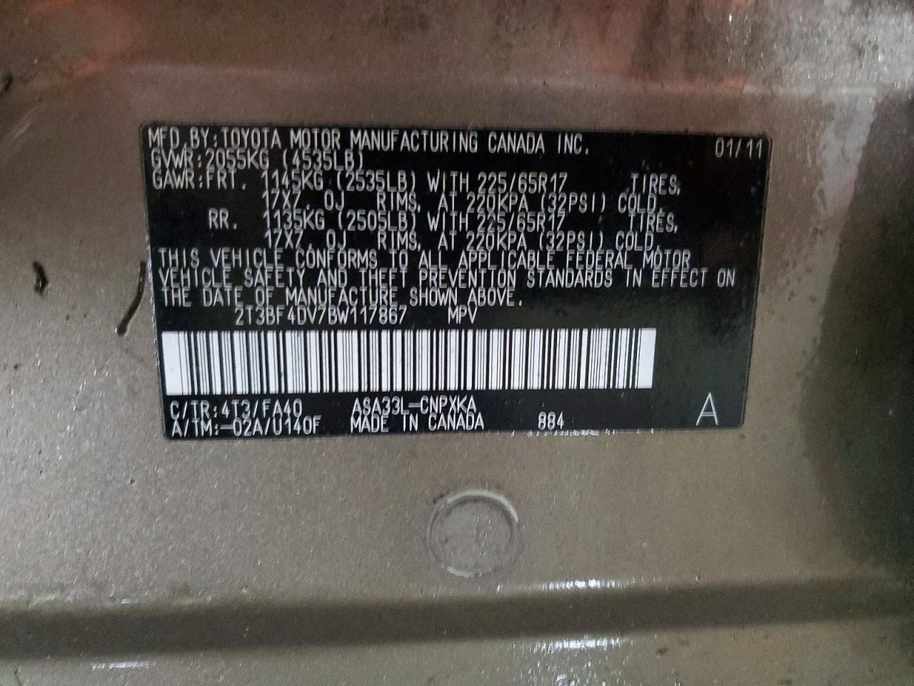 2011 TOYOTA RAV4