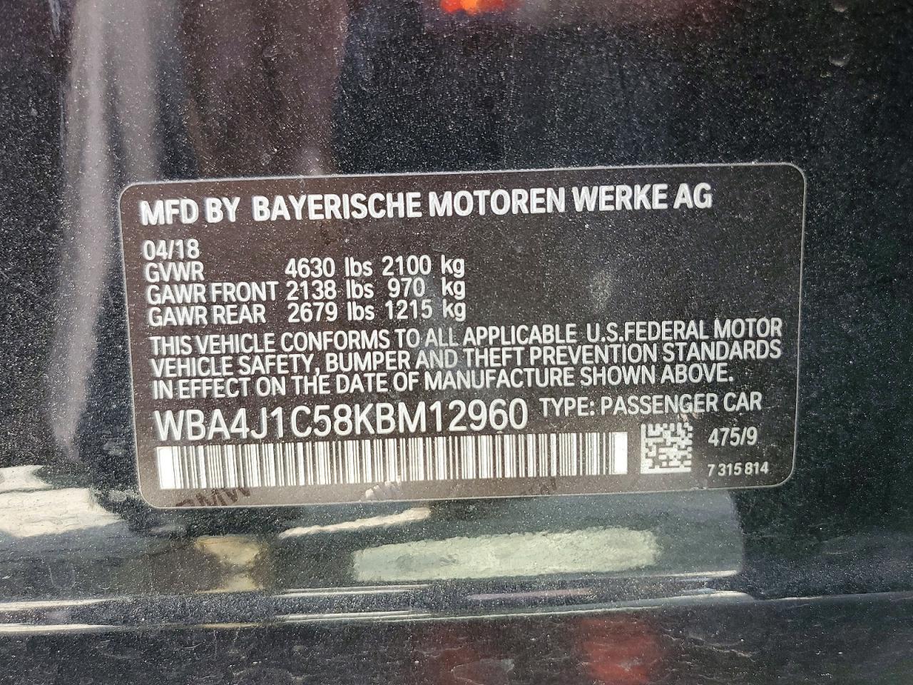 2019 BMW 4 Series