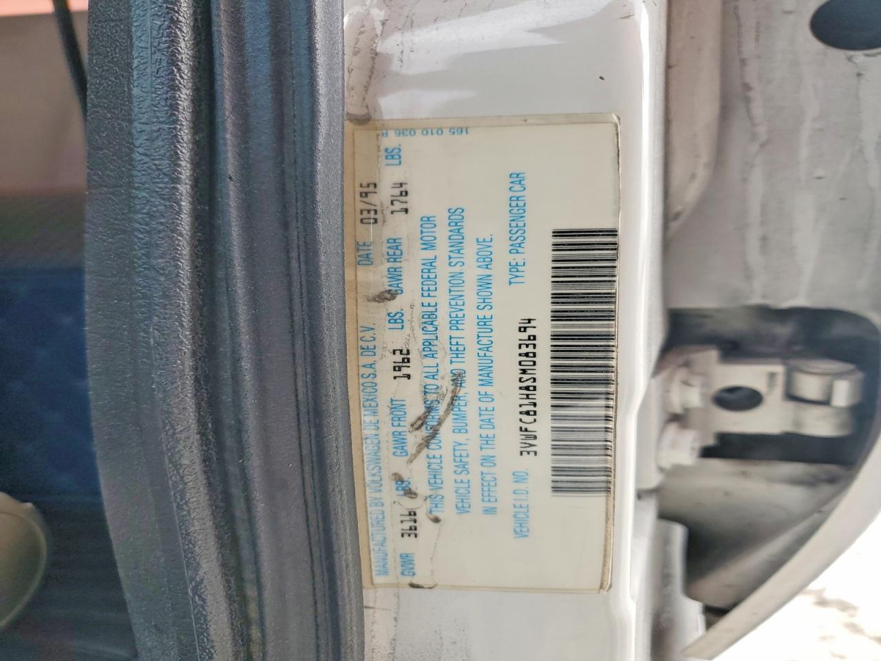 1995 VOLKSWAGEN GOLF