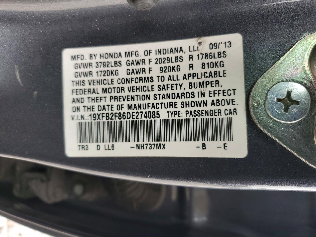 2013 HONDA CIVIC