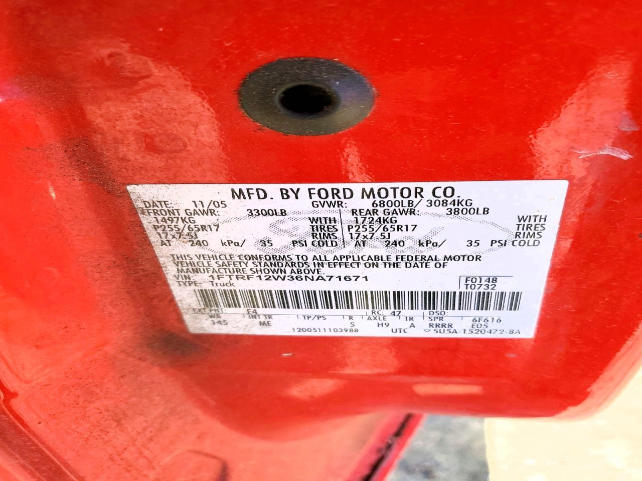 2006 FORD F-150 Lightning