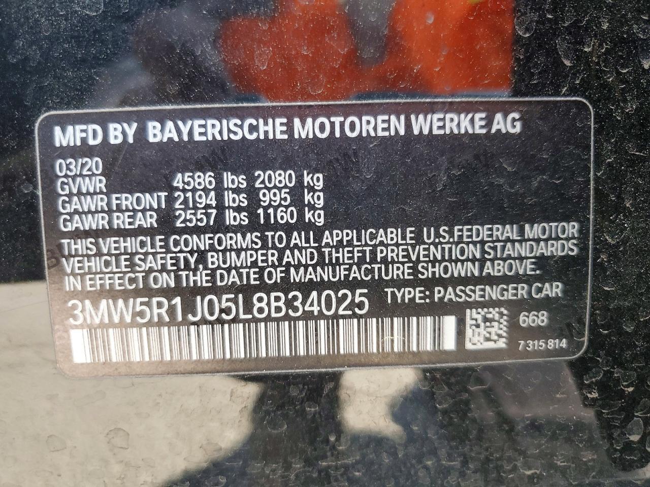 2020 BMW 3 SERIES