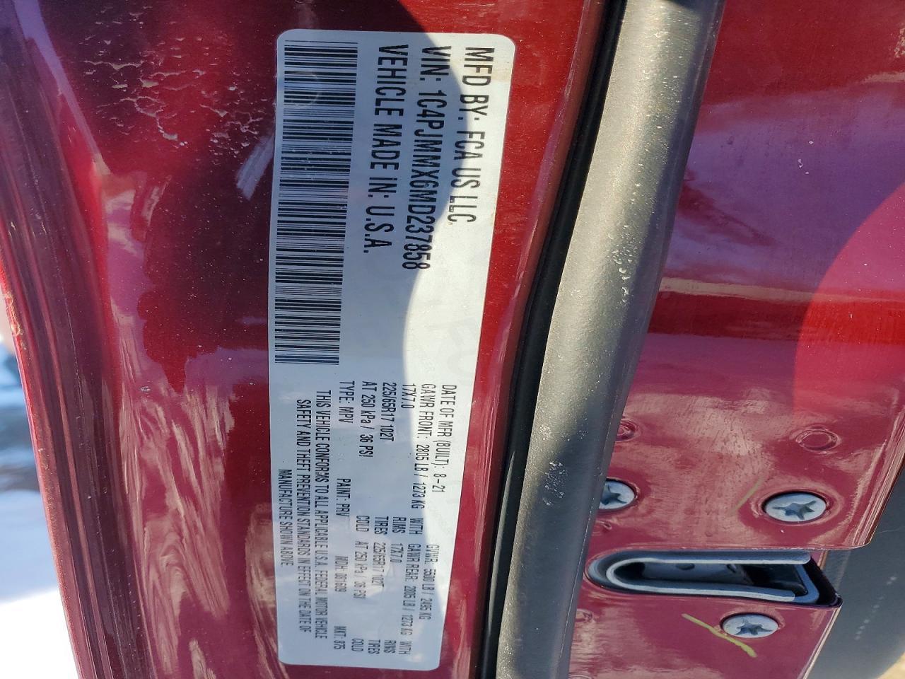 2021 JEEP CHEROKEE