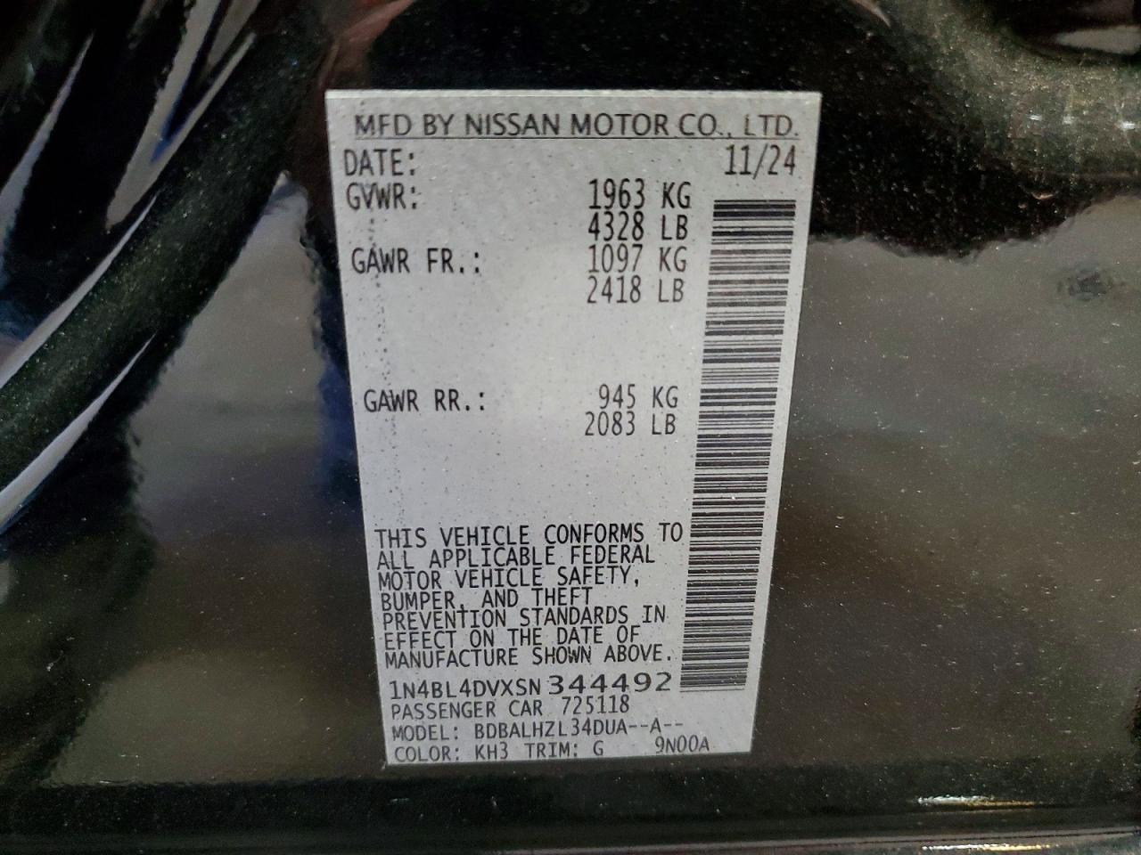 2025 NISSAN ALTIMA