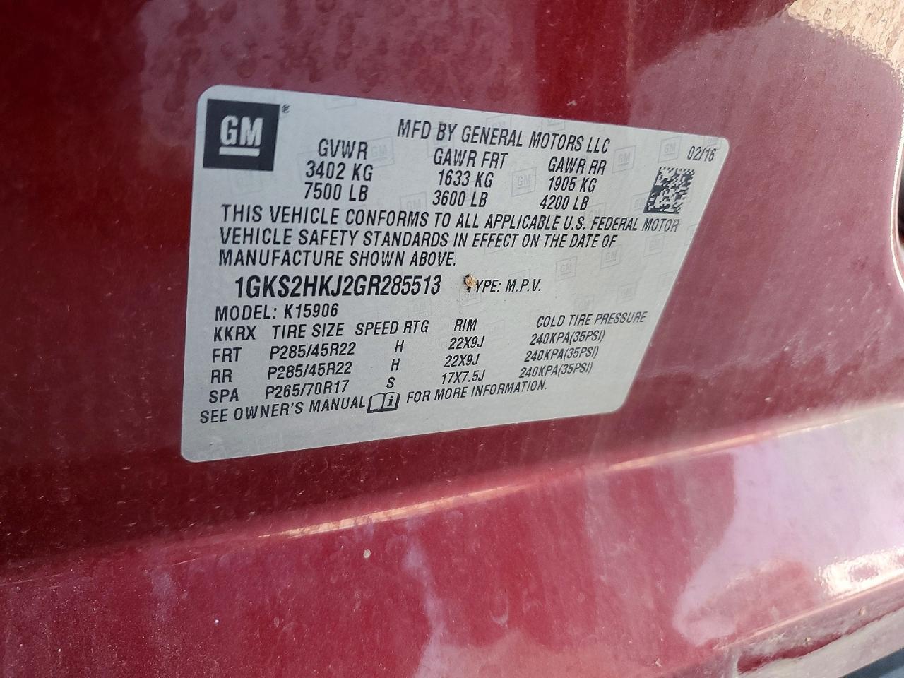 2016 GMC Yukon XL