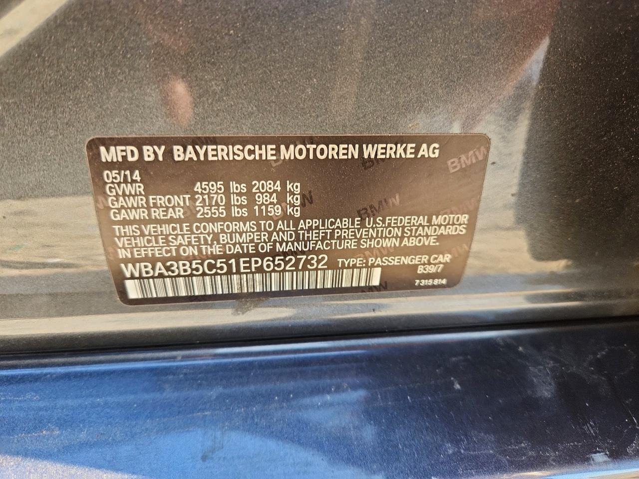 2014 BMW 3 SERIES