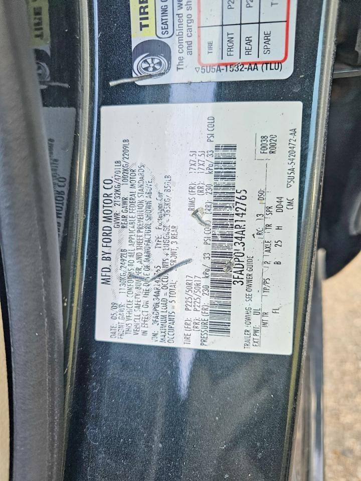 2010 FORD FUSION