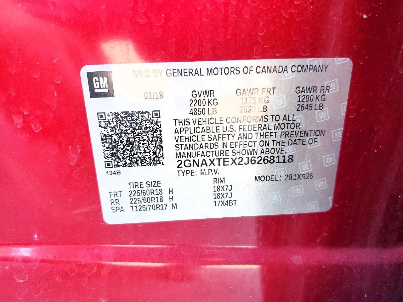 2018 CHEVROLET EQUINOX