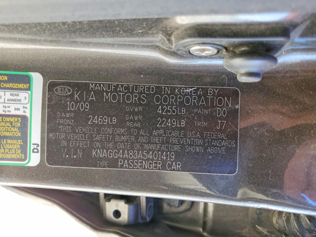 2010 KIA OPTIMA