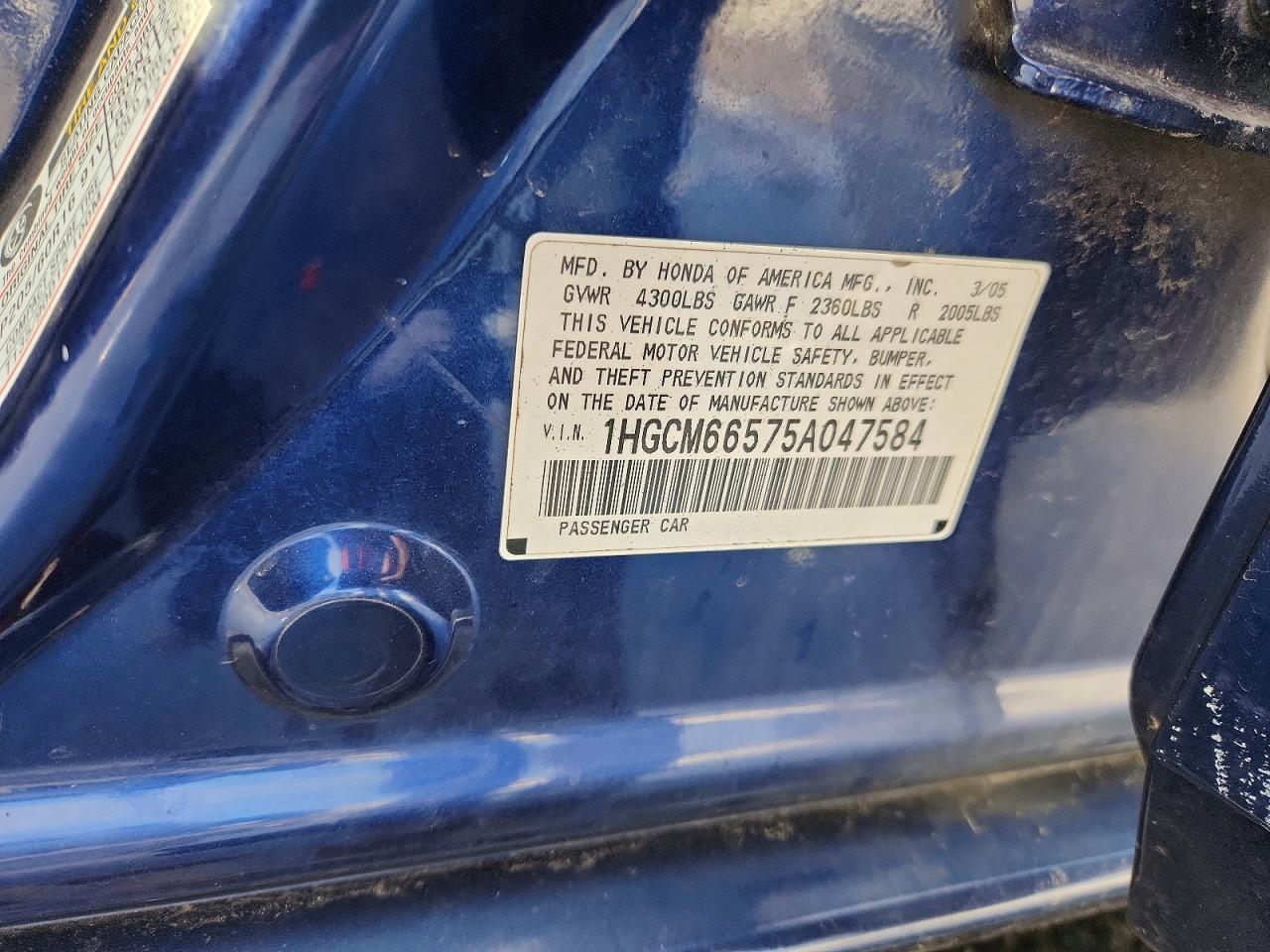 2005 HONDA ACCORD