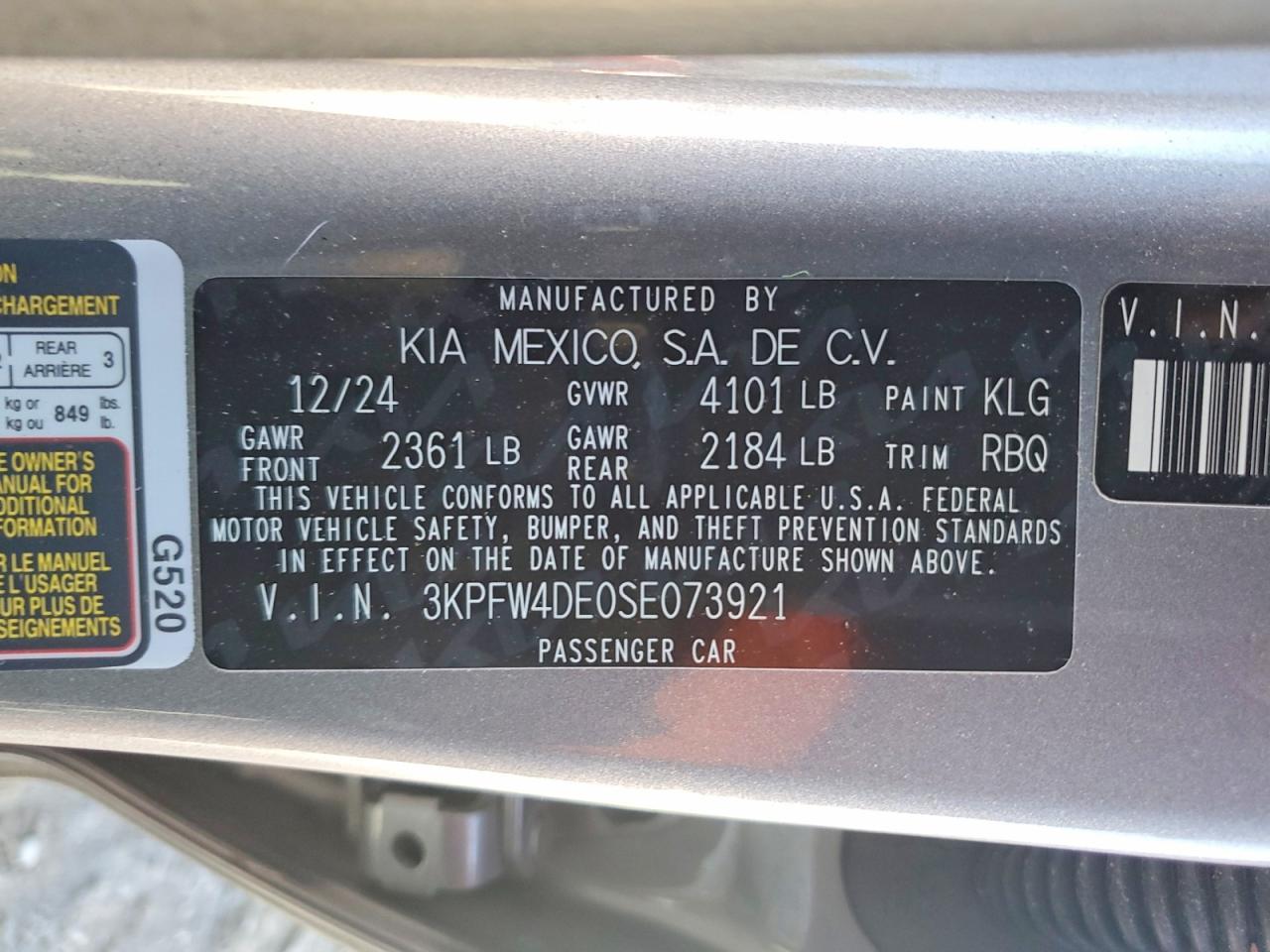 2025 KIA K4