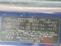 2010 HYUNDAI ACCENT