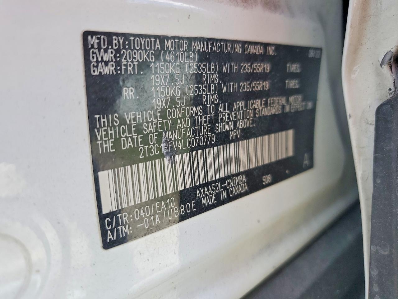 2020 TOYOTA RAV4