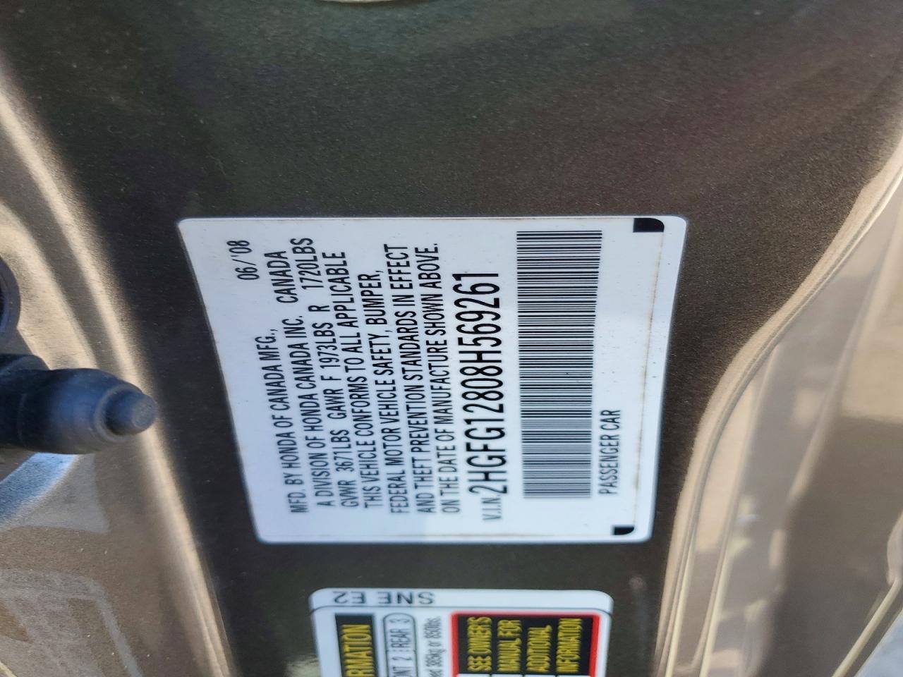 2008 HONDA CIVIC