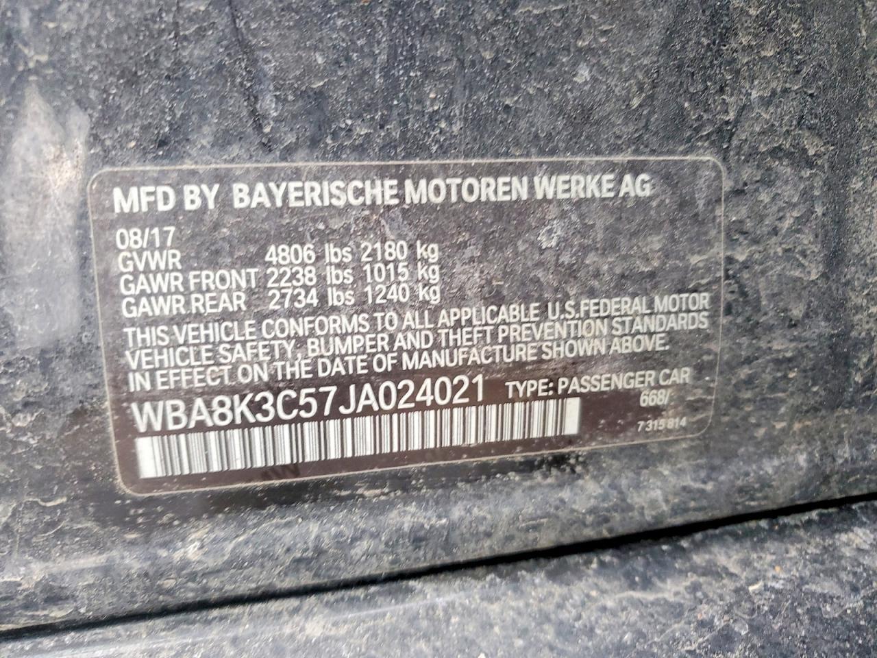 2018 BMW 3 SERIES