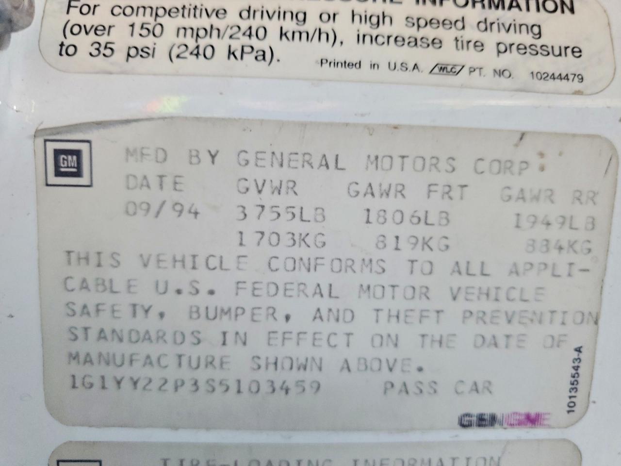 1995 CHEVROLET