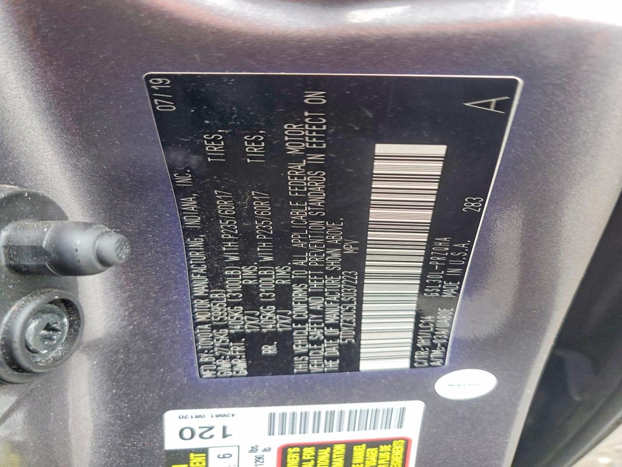 2020 TOYOTA SIENNA