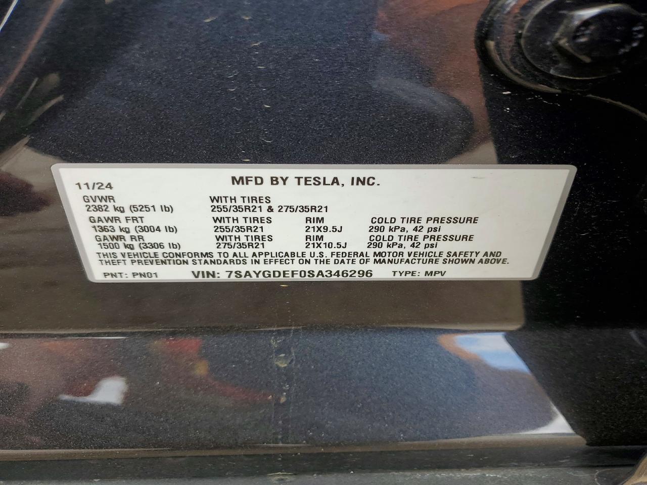 2025 TESLA MODEL Y