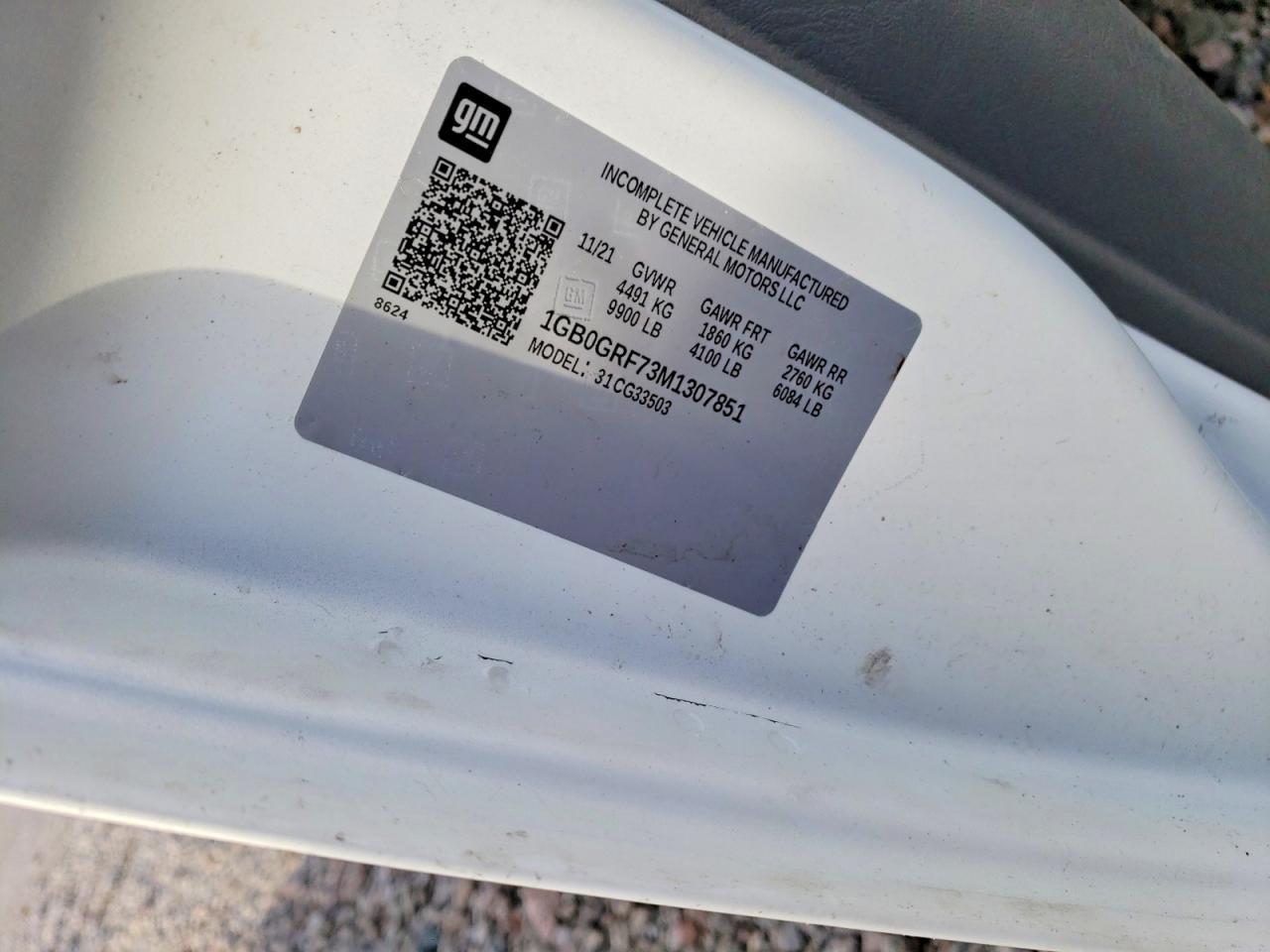 2021 CHEVROLET Express 3500