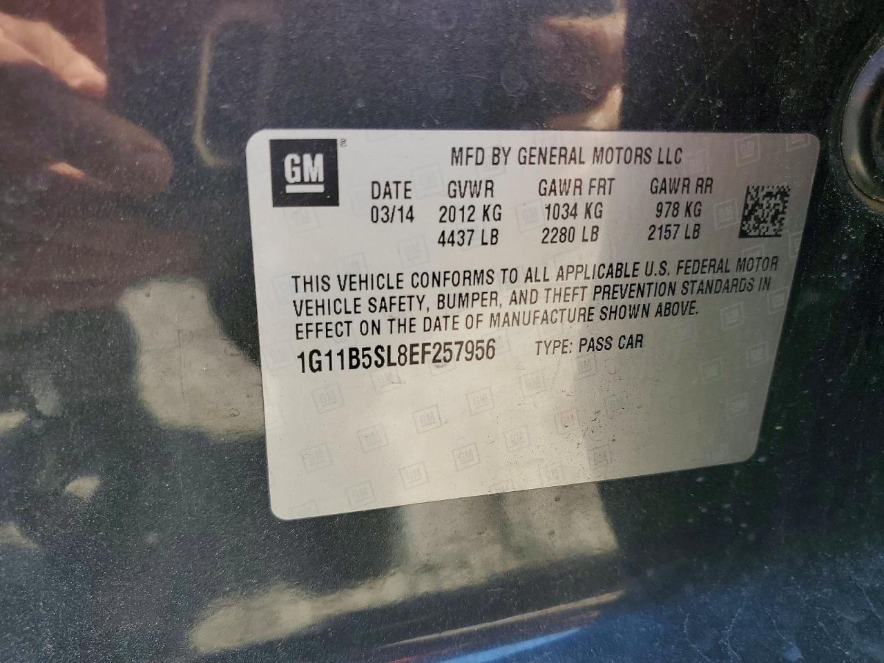 2014 CHEVROLET MALIBU