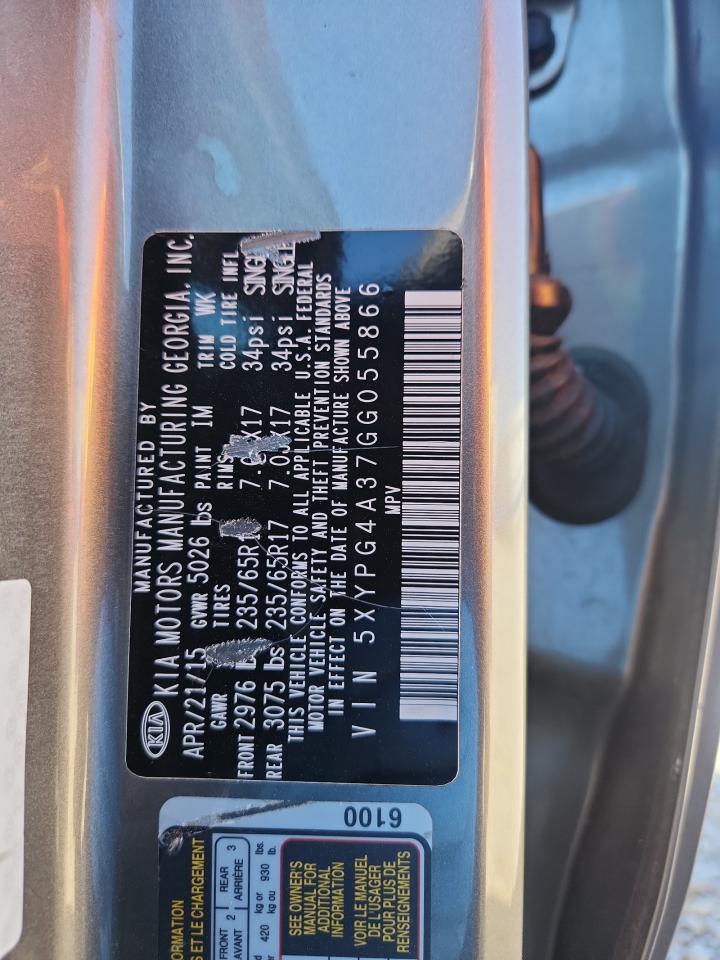 2016 KIA SORENTO