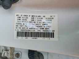 2013 HONDA ACCORD