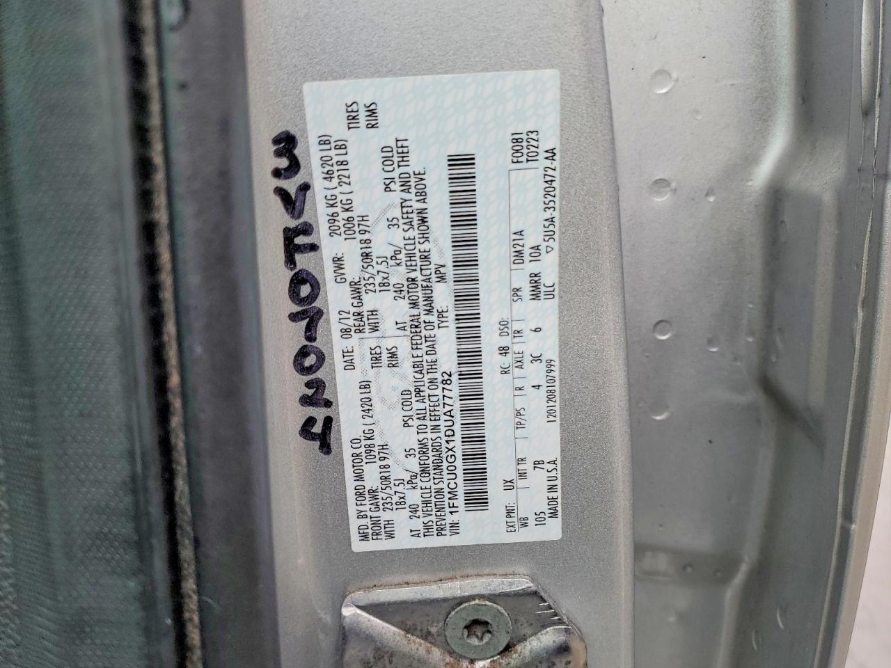 2013 FORD ESCAPE