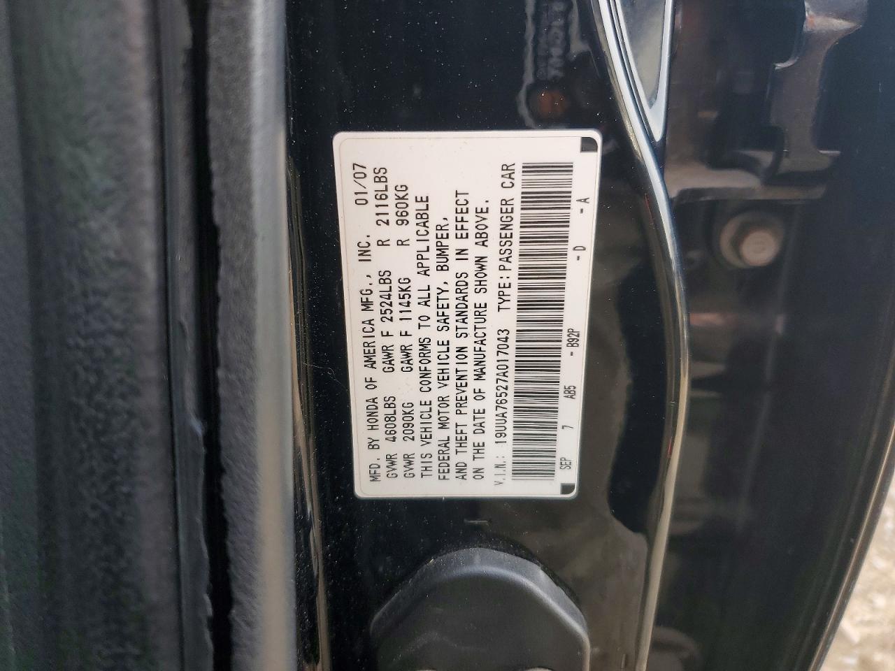 2007 ACURA TL